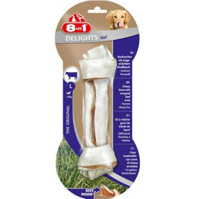 8in1 Delights Bones Biftekli Köpekler İçin Ağız Bakım Kemiği Large - 1