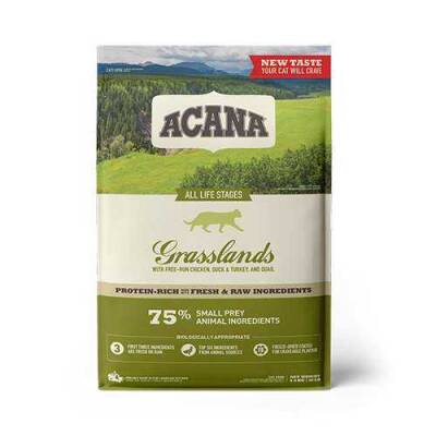 Acana Grasslands Tavuk Ördek Ve Hindili Yetişkin Kedi Maması 4,5 Kg - 1