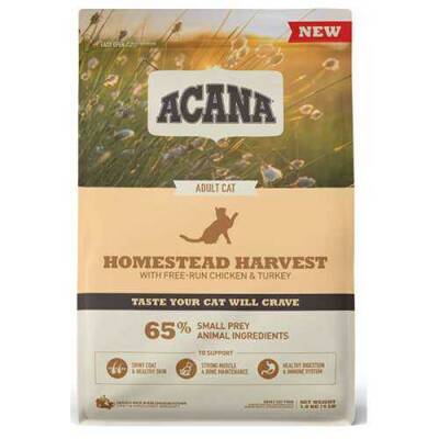 Acana Homestead Harvest Tavuklu Ve Hindili Yetişkin Kedi Maması 4,5 Kg - 1