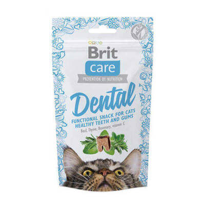 Brit Care Dental Hindili Kedi Bisküvisi 50 Gr - 1