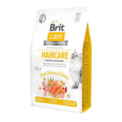 Brit Care Haircare Hypo-Allergenic Deri ve Tüy Sağığı için Tahılsız Yetişkin Kedi Maması 7kg - 1