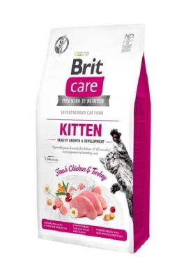 Brit Care Hipoalerjenik Kitten Tahılsız Tavuk ve Hindili Yavru Kedi Maması 2 Kg - 1