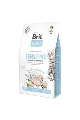 Brit Care Hipoalerjenik Sensitive Ringa Balıklı &Larvalı Tahılsız Hassas Yetişkin Kedi Maması 2 Kg - 1