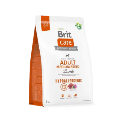 Brit Care Hypo-Allergenic Kuzulu Orta Irk Yetişkin Köpek Maması 3 Kg - 1