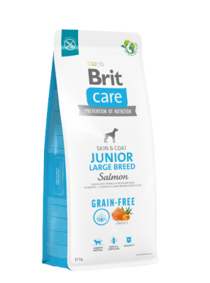 Brit Care Junior Skin & Coat Somonlu Tahılsız Büyük Irk Yavru Köpek Maması 12 Kg - 1