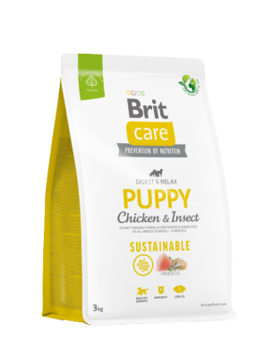 Brit Care Puppy Digest & Relax Tavuklu Larva Proteinli Yavru Köpek Maması 3 Kg - 1