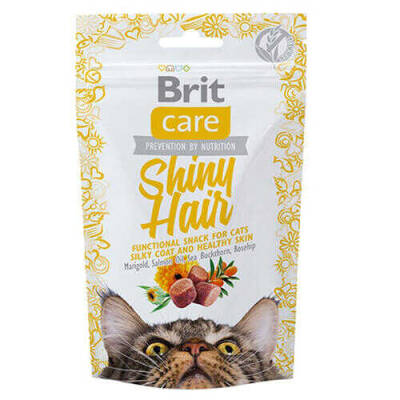 Brit Care Shiny Hair Kedi Bisküvisi 50 Gr - 1