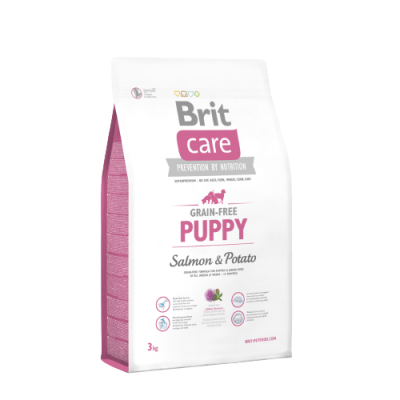 Brit Care Tüm Irklar için Somonlu ve Patatesli Tahılsız Yavru Köpek Maması 3 Kg - 1