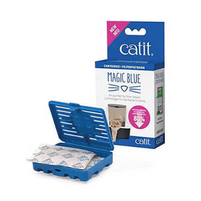 Catit Magic Blue Tuvalet Kabı Koku Giderici 2 Kartuşlu - 1