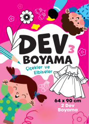 DEV BOYAMA 3 KİTABI 64X90 CM (Çiçekler ve Elbiseler) - 1