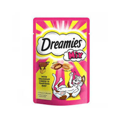 Dreamies Mix İç Dolgulu Sığır Etli ve Peynirli Kedi Ödül Bisküvisi 60gr - 1