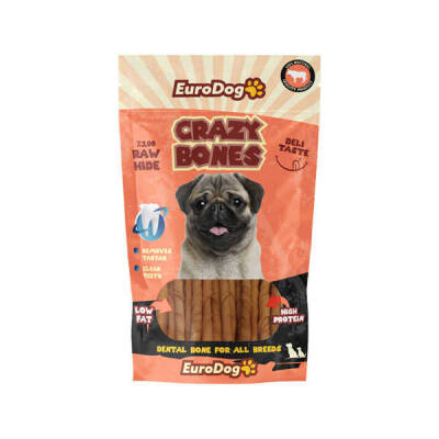 EuroDog Crazy Bone Natural Burgu Çubuk 20 Li - 1