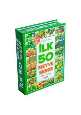 Flash Cards Doğasında İlk 50 Meyve Sebze Eğitici Kartlar - 1