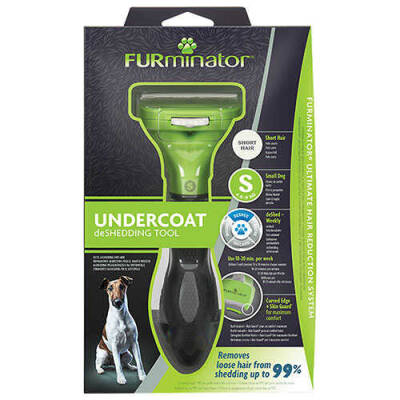 Furminator Short Hair Kısa Tüylü Köpekler İçin Temizlenebilir Tarak Small - 1