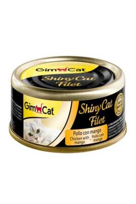 Gimcat Shinycat Kıyılmış Fileto Öğünlük Kedi Konservesi Tavuklu ve Mangolu 70 gr - 1