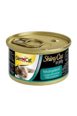 GimCat Shinycat Tavuklu ve Karidesli Kedi Konservesi 70 Gr - 1