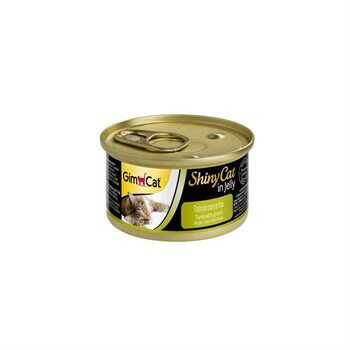 Gimcat Shinycat Tuna Balıklı Çimenli Yetişkin Kedi Konservesi 70 Gr - 1