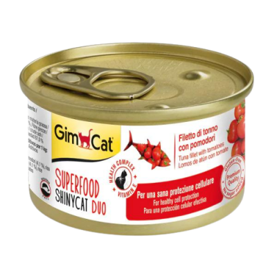 GimCat Superfood Ton Balıklı ve Domatesli Yetişkin Kedi Konservesi 70Gr - 1