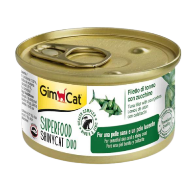 GimCat Superfood Ton Balıklı ve Kabaklı Yetişkin Kedi Konservesi 70 Gr - 1