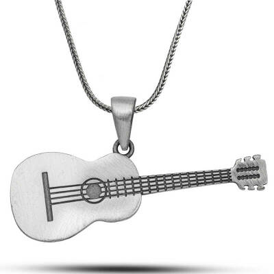 ​Gümüş Gitar Kolye - 1