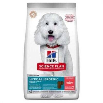 Hills Hypo-Allergenic Somonlu Orta IrkYetişkin Köpek Maması 12 Kg - 1