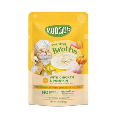 Moochie Çorba Kedi Ödülü Tavuk-Balkabağı 40 Gr - 1