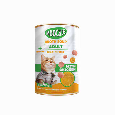 Moochie Et Suyu Çorba Tavuklu Yetişkin Kedi 135ML - 1