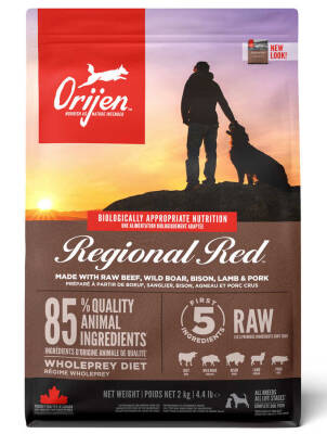 Orijen Regional Red Tahılsız Sığır Etli Yavru Yetişkin Köpek Maması 2 Kg - 1