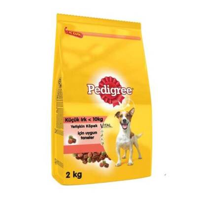 Pedigree Biftekli Sebzeli Küçük Irk Yetişkin Köpek Mamasi 2 Kg - 1