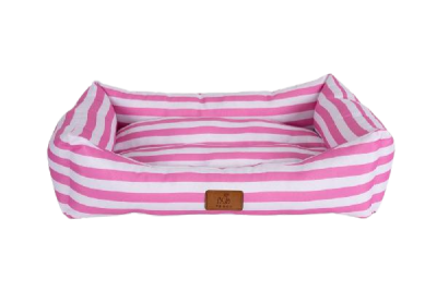 Peggy Daisy Makaron Çizgili Kedi ve Küçük Irk Köpek Yatağı 50x38x20cm (Pembe) [S] - 1