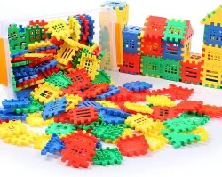 Puzzle City 3d Yapı Ve Tasarım Blokları 64 Parça Eğitici Oyuncak - 3
