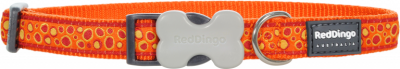 Red Dingo Bedrock Desenli Turuncu Köpek Boyun Tasması 15mm - 1