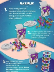Şanslı Penguen Kulesi Eğitici Zeka Ve Aktivite Oyunu Eğlence Kutusu Eğitici Oyuncak - 1+ Yaş - 4