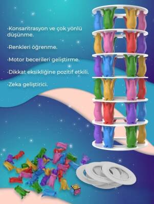 Şanslı Penguen Kulesi Eğitici Zeka Ve Aktivite Oyunu Eğlence Kutusu Eğitici Oyuncak - 1+ Yaş - 6
