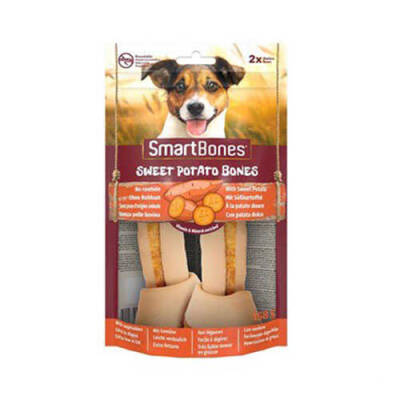 SmartBones Tavuk ve Tatlı Patatesli Medium Düğüm Kemik Köpek Ödülü 2'Li 158 Gr - 1