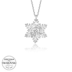 Swarovski Taşlı Gümüş Kartanesi Bayan Kolye - 1