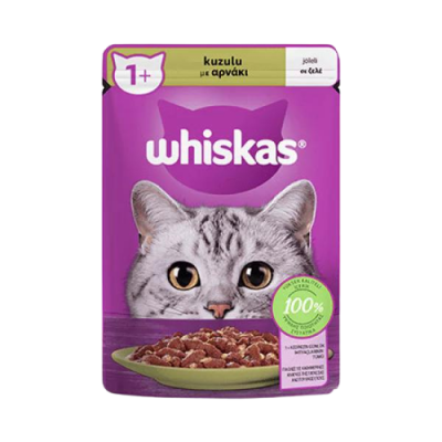 Whiskas Pouch Jöle İçinde Kuzulu Yetişkin Kedi Konservesi 85 Gr - 1