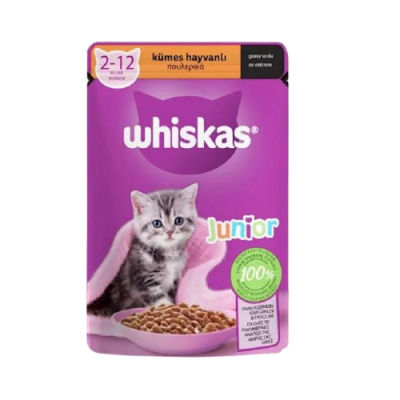 Whiskas Pouch Sos İçinde Kümes Hayvanlı Yavru Kedi Konservesi 85gr - 1